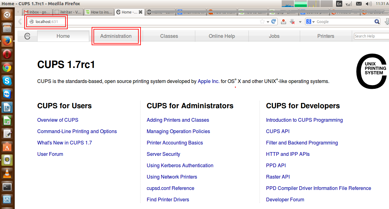 to Add a Printer in Ubuntu Linux with CUPS | Linuxaria