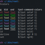 (English) Linux Terminal: How to color the output in bash scripts